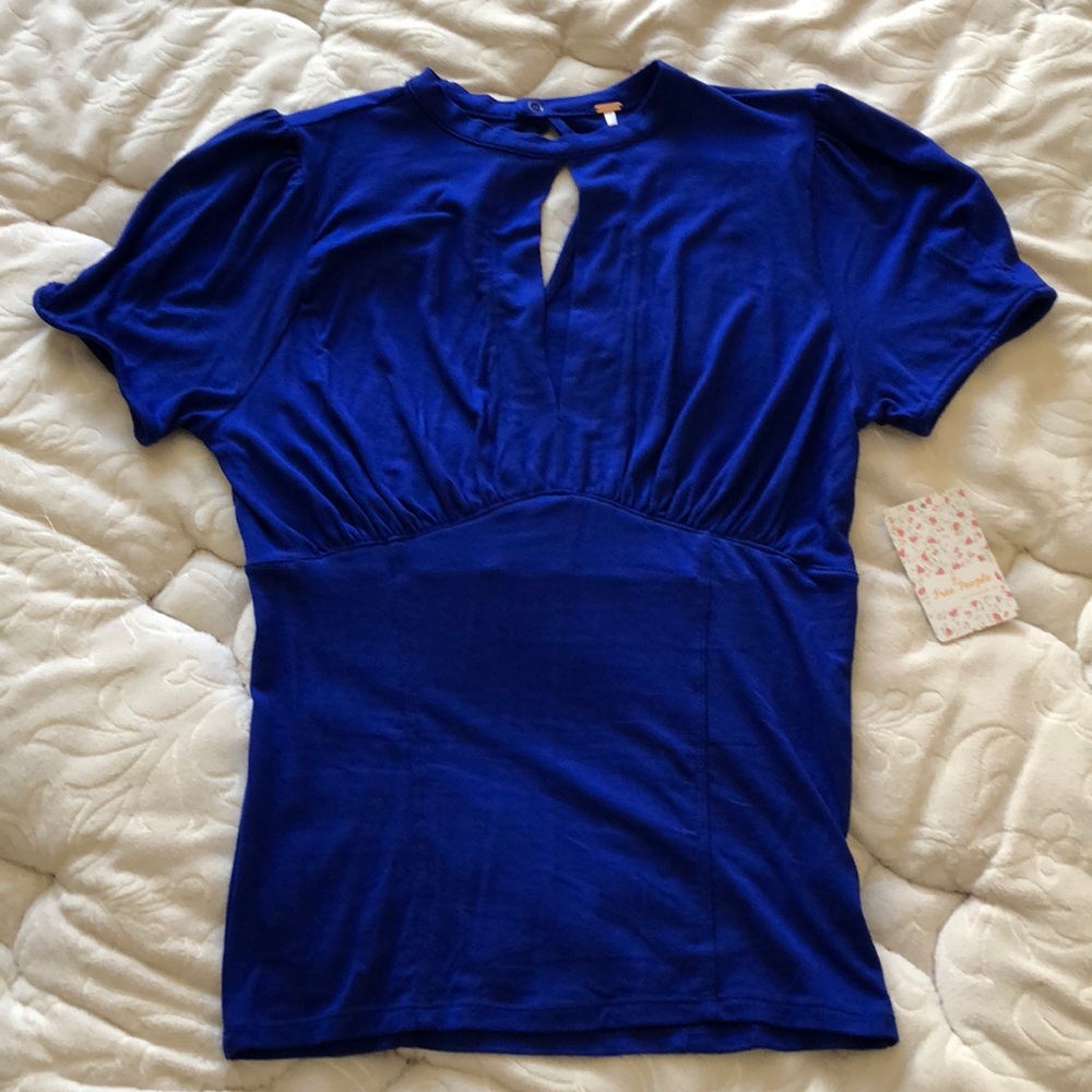 Free People Top Royal Blue medium